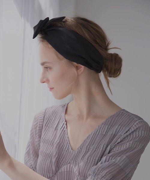 MIELI INVARIANT（ミエリインヴァリアント）の「Ribbon Hair Tie（ヘアゴム・レディース・ブラック・FREE）」の9枚目の写真