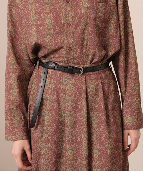 DOUBLE NAME（ダブルネーム）の「型押しロゴ革ベルト（ベルト・レディース・レッド/キャメル/ブラウン/ブラック・FREE）」の5枚目の写真