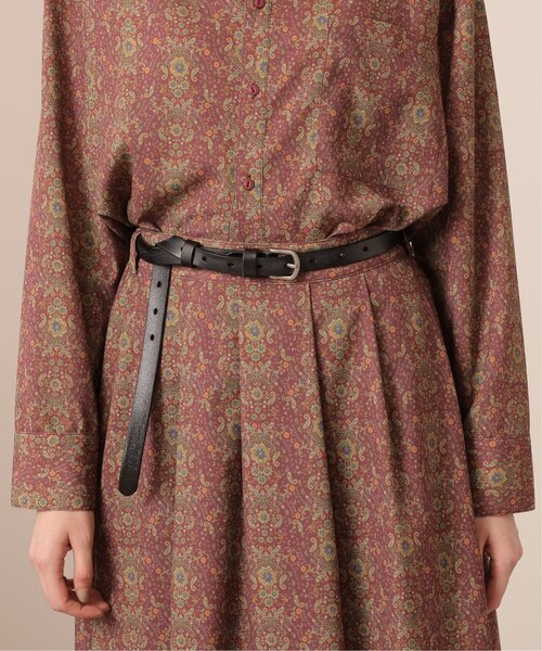 DOUBLE NAME（ダブルネーム）の「型押しロゴ革ベルト（ベルト・レディース・レッド/キャメル/ブラウン/ブラック・FREE）」の6枚目の写真