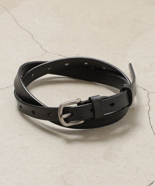 DOUBLE NAME（ダブルネーム）の「型押しロゴ革ベルト（ベルト・レディース・レッド/キャメル/ブラウン/ブラック・FREE）」の9枚目の写真