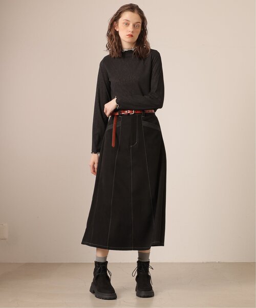 DOUBLE NAME（ダブルネーム）の「型押しロゴ革ベルト（ベルト・レディース・レッド/キャメル/ブラウン/ブラック・FREE）」の11枚目の写真