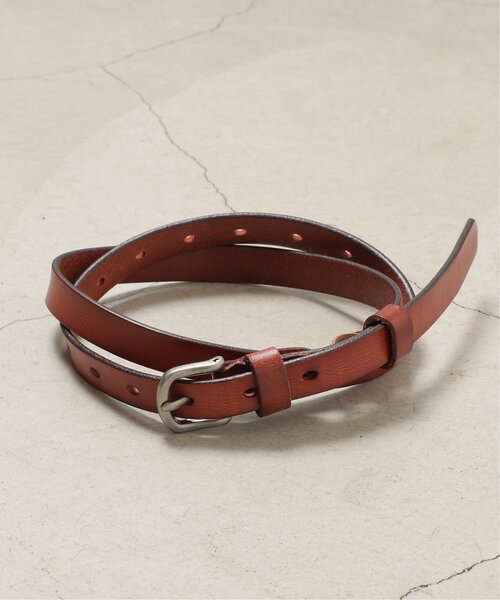 DOUBLE NAME（ダブルネーム）の「型押しロゴ革ベルト（ベルト・レディース・レッド/キャメル/ブラウン/ブラック・FREE）」の15枚目の写真