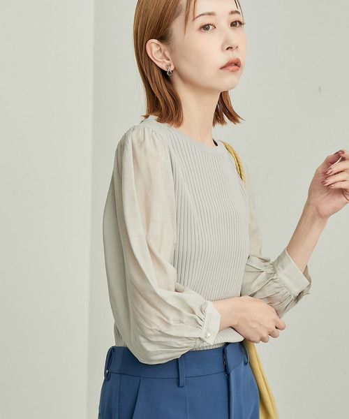 ROPE' PICNIC（ロペピクニック）の「シアースリーブニットプルオーバー