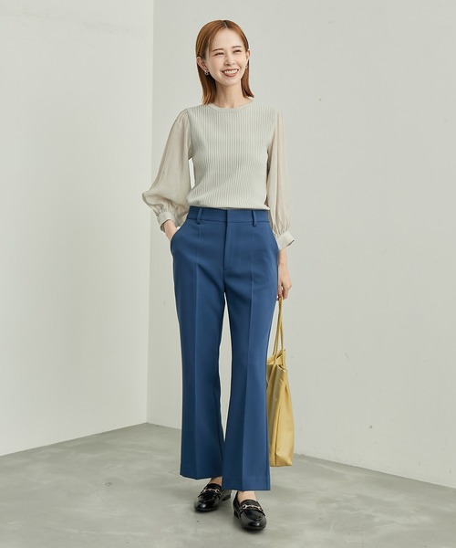 ROPE' PICNIC（ロペピクニック）の「シアースリーブニットプルオーバー（ニット/セーター・レディース・ブラック/ベージュ/グレー/ブルー・38）」の9枚目の写真