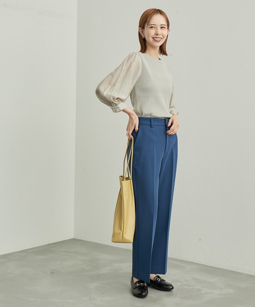 ROPE' PICNIC（ロペピクニック）の「シアースリーブニットプルオーバー（ニット/セーター・レディース・ブラック/ベージュ/グレー/ブルー・38）」の10枚目の写真