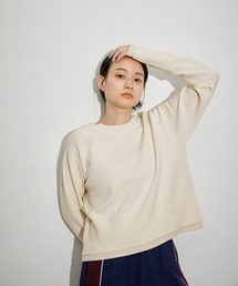 ◇ ⊇ ADAM ET ROPE アダムエロペ モヘア 長袖 プルオーバーニット セーター サイズF ホワイト レディース E ADAM ET ROPÉ FEMME(アダム エ ロペ ファム) / 【一部カラー公式