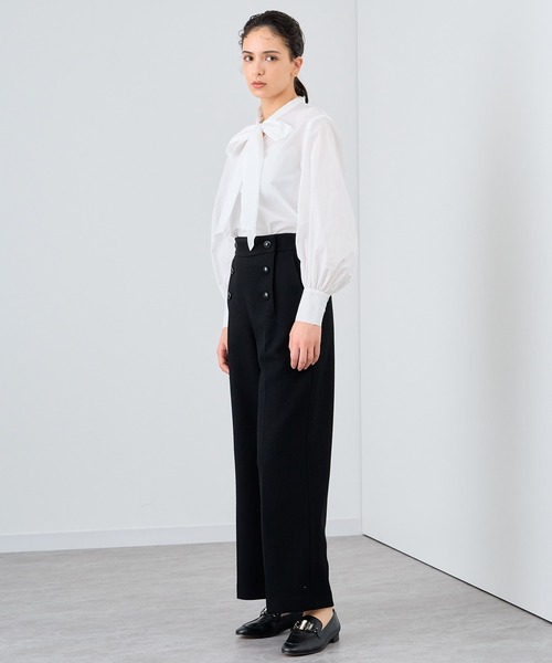 ANAYI（アナイ）の「【セットアップ対応商品】モノトーンワッフルワイドマリンパンツ（その他パンツ・レディース・ブラック/ブラック系その他・38/36）」の17枚目の写真