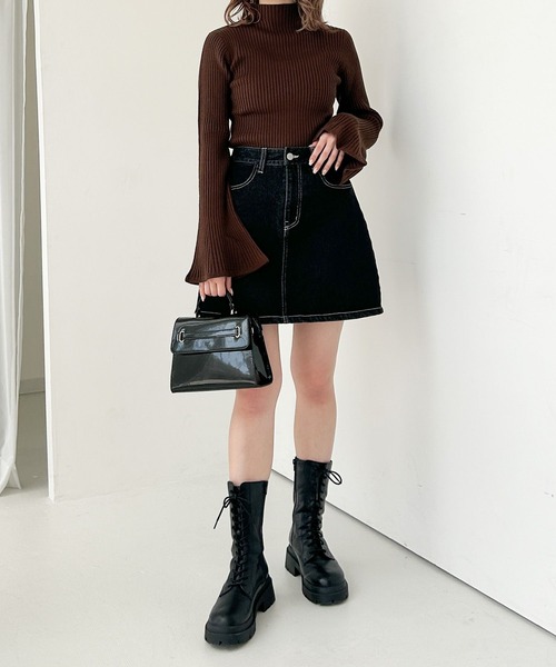 【人気商品】Zimmermann レディース ミニスカート ジマーマン ZIMMERMANN ストライププリーツラップスカート ミニ