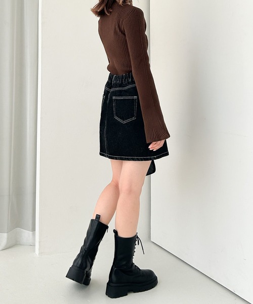 Heather（ヘザー）の「DENIMミニスカート　966378（デニムスカート・レディース・ブラック/インディゴブルー・M/S）」の12枚目の写真