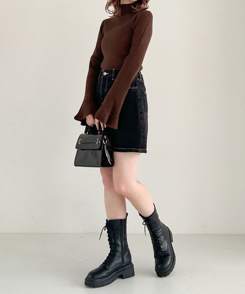 Heather（ヘザー）の「DENIMミニスカート 966378（デニム