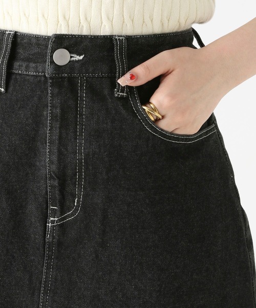 Heather（ヘザー）の「DENIMミニスカート　966378（デニムスカート・レディース・ブラック/インディゴブルー・M/S）」の11枚目の写真