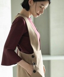 OPAQUE.CLIP | フレアスリーブコットンニット【UVケア/洗濯機洗い可】(ニット/セーター)