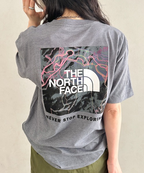 THE NORTH FACE(ザノースフェイス)の「国内未発売 USモデル THE NORTH FACE(ザ・ノースフェイス)/バックプリント ボックスロゴ コットン 半袖 Tシャツ/M S/S BOX NSE TEE(Tシャツ/カットソー・レディース・ホワイト/ブラック系その他/ブラック/ネイビー/グリーン/パープル/ベージュ/グレー系その他/ブラック系その他2/ホワイト系その他/ブルー/カーキ/グレー・S/XL/XS/L/M)」の7枚目の写真