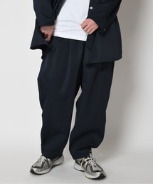 SUPERTHANKS | ツイル ワイド ルーズ ストレートパンツ(ユニセックス)Wide Straight Trousers (Pe Twill)(その他パンツ)