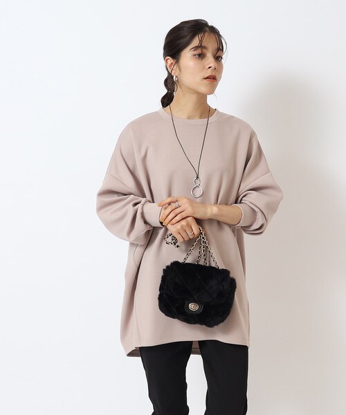 SHOO・LA・RUE（シューラルー）の「◆フェイクファーキルトショルダーバッグ（ショルダーバッグ・レディース・ベージュ/ライトパープル/ブラック・00）」の13枚目の写真