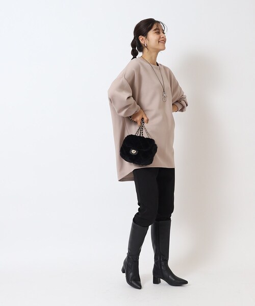 SHOO・LA・RUE（シューラルー）の「◆フェイクファーキルトショルダーバッグ（ショルダーバッグ・レディース・ベージュ/ライトパープル/ブラック・00）」の14枚目の写真