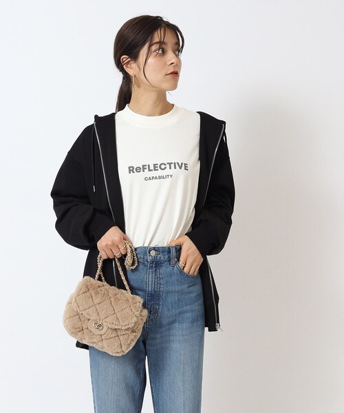 SHOO・LA・RUE（シューラルー）の「◆フェイクファーキルトショルダーバッグ（ショルダーバッグ・レディース・ベージュ/ライトパープル/ブラック・00）」の16枚目の写真