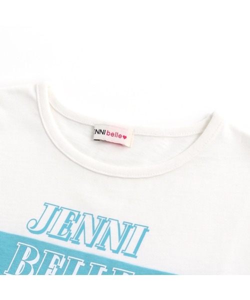 JENNI belle（ジェニィベル）の「【WEB限定】【コットン100％】バイカラーロング丈ロンT（Tシャツ/カットソー・キッズ・サックスブルー/オレンジ/ピンク・140cm/160cm/130cm/150cm）」の22枚目の写真