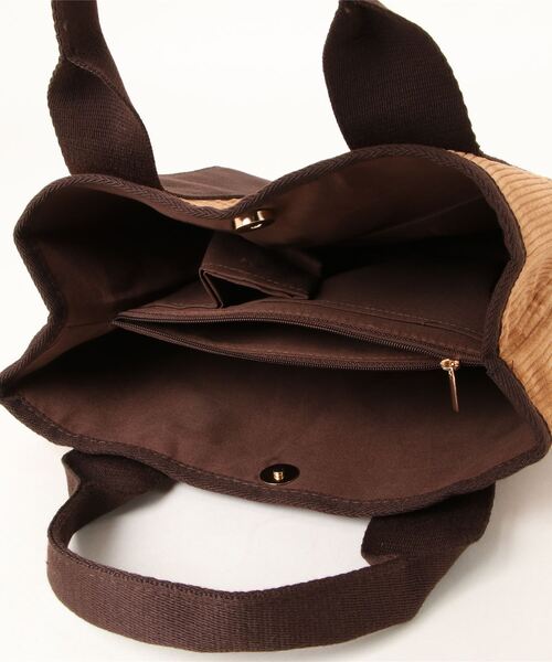 salle de bal（サルデバル）の「polka polka / ポルカポルカ e.e.p. ファスナー仕切りトート SDI（トートバッグ・レディース・グレー/ブラック/ベージュ/キャメル/グレー系その他・FREE）」の14枚目の写真