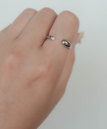金属アレルギー対応 サージカルステンレス Side Pearl Ring