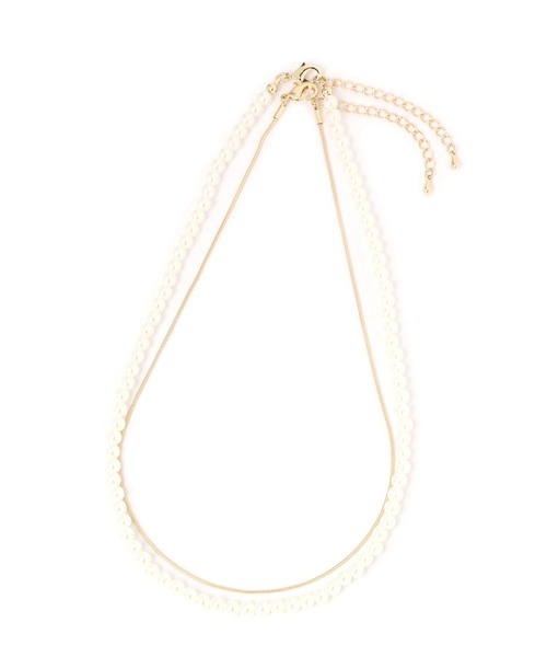 GLOBAL WORK Smile Seed Store（グローバルワーク スマイルシードストア）の「2WAYパールネックレス/188573（ネックレス・レディース・ホワイト系その他2/ホワイト・FREE）」の4枚目の写真