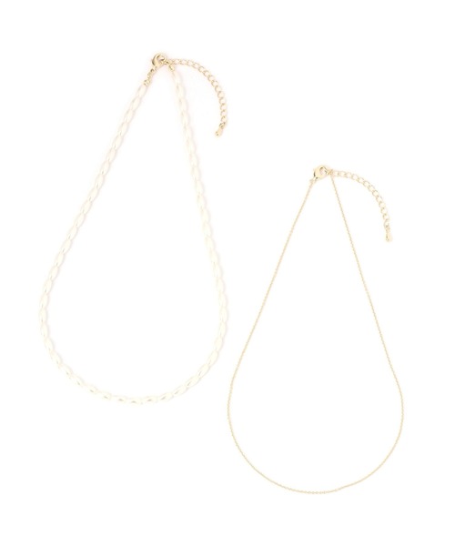 GLOBAL WORK Smile Seed Store（グローバルワーク スマイルシードストア）の「2WAYパールネックレス/188573（ネックレス・レディース・ホワイト系その他2/ホワイト・FREE）」の5枚目の写真