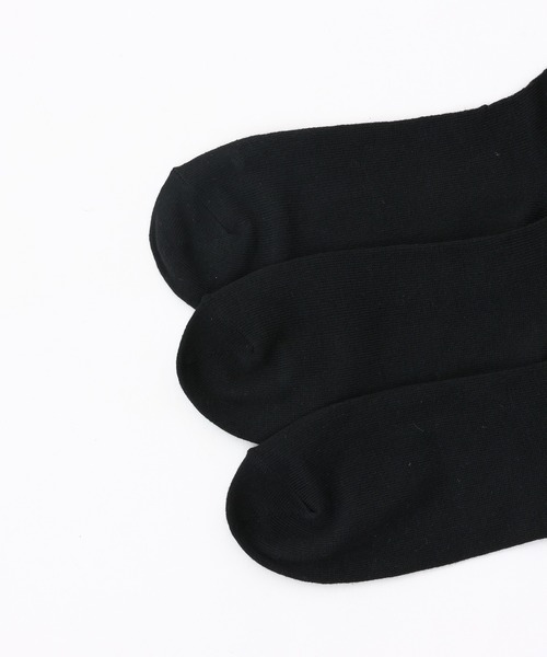 HANES（ヘインズ）の「【Hanes/ヘインズ】メンズ 【3足組】クォーターレングスソックス【ノンパイル】（ソックス/靴下・メンズ・ブラック/ホワイト・SMALL/MEDIUM）」の4枚目の写真