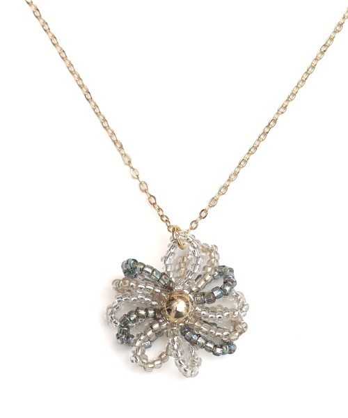 チチカカ（チチカカ）の「ビーズフロルネックレス（ネックレス・レディース・パープル/ブルー・FREE）」の4枚目の写真