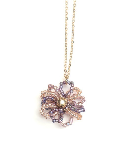 チチカカ（チチカカ）の「ビーズフロルネックレス（ネックレス・レディース・パープル/ブルー・FREE）」の5枚目の写真