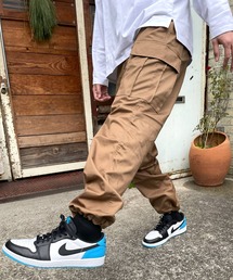 ARCADE（アーケード）の「カーゴパンツ メンズ 裾ドローコード ウェストフリー ミリタリーデザイン（カーゴパンツ）」