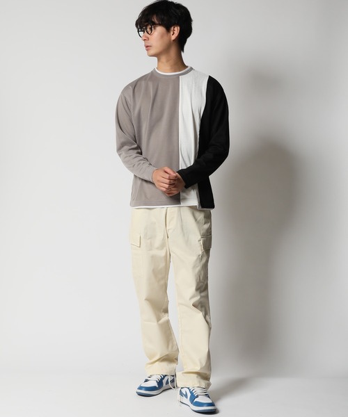 ARCADE（アーケード）の「カーゴパンツ メンズ 裾ドローコード ウェストフリー ミリタリーデザイン（カーゴパンツ・メンズ・ベージュ/カーキ/ホワイト/ブラック・L/XL/M）」の13枚目の写真