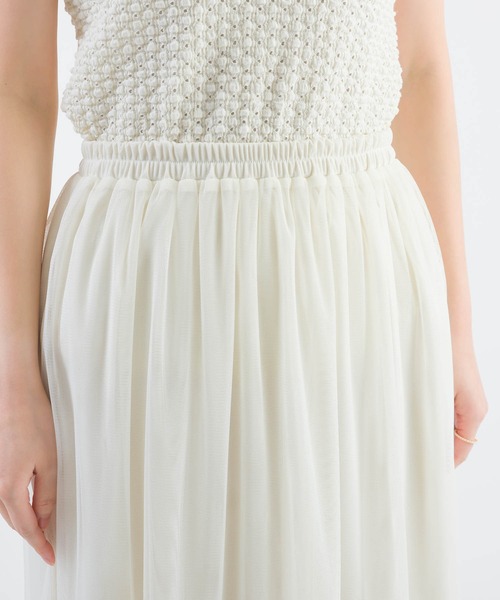 PICCIN（ピッチン）の「【セットアップ可能】チュールレイヤードスカート（スカート・レディース・ブラック/オフホワイト・M/L）」の13枚目の写真