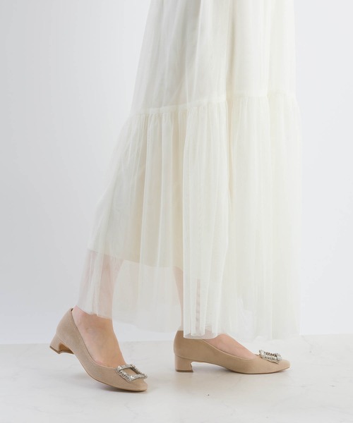 PICCIN（ピッチン）の「【セットアップ可能】チュールレイヤードスカート（スカート・レディース・ブラック/オフホワイト・M/L）」の14枚目の写真