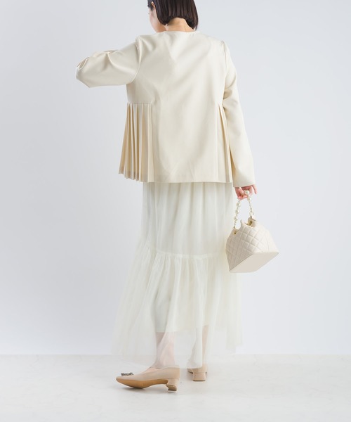 PICCIN（ピッチン）の「【セットアップ可能】チュールレイヤードスカート（スカート・レディース・ブラック/オフホワイト・M/L）」の5枚目の写真