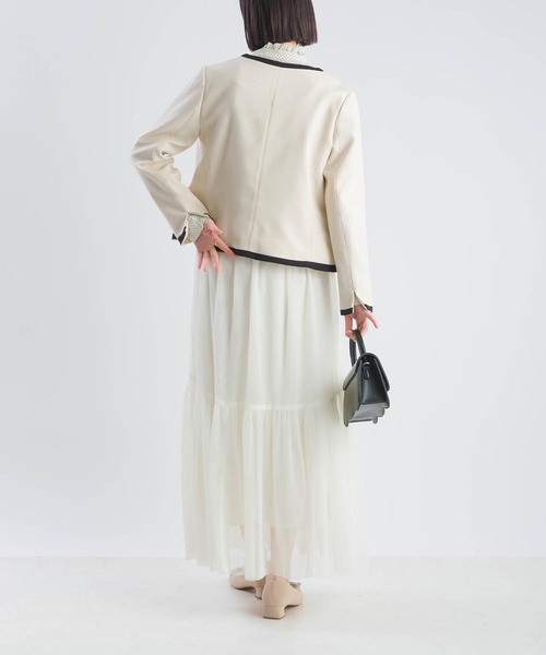 PICCIN（ピッチン）の「【セットアップ可能】チュールレイヤードスカート（スカート・レディース・ブラック/オフホワイト・M/L）」の21枚目の写真