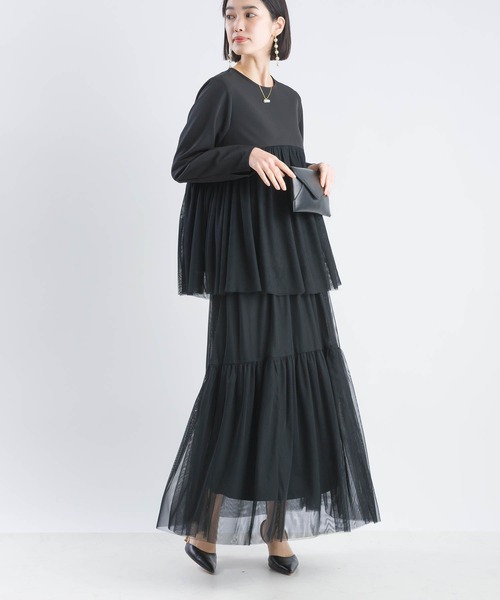 PICCIN（ピッチン）の「【セットアップ可能】チュールレイヤードスカート（スカート・レディース・ブラック/オフホワイト・M/L）」の9枚目の写真