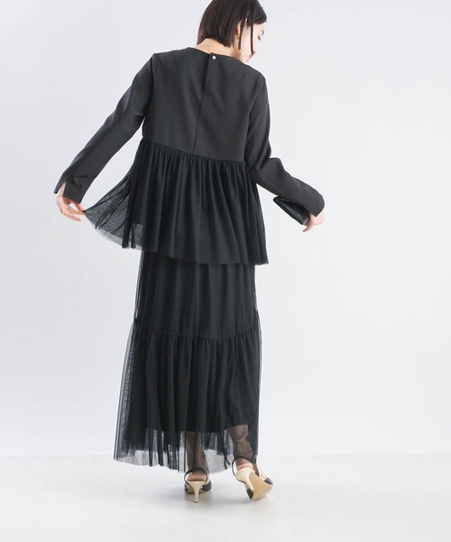 PICCIN（ピッチン）の「【セットアップ可能】チュールレイヤードスカート（スカート・レディース・ブラック/オフホワイト・M/L）」の11枚目の写真