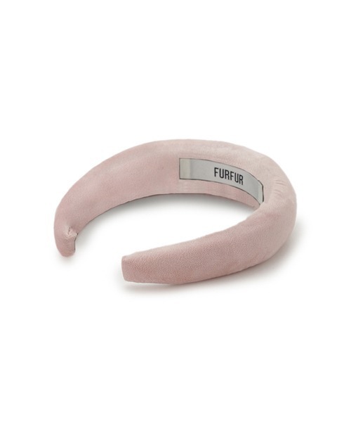 FURFUR（ファーファー）の「クリスタルFURロゴカチューシャ（カチューシャ・レディース・キャメル/ブラック/ピンク・FREE）」の5枚目の写真
