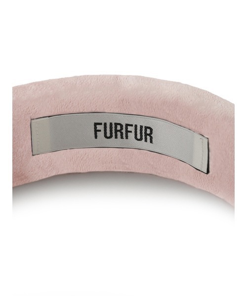 FURFUR（ファーファー）の「クリスタルFURロゴカチューシャ（カチューシャ・レディース・キャメル/ブラック/ピンク・FREE）」の7枚目の写真