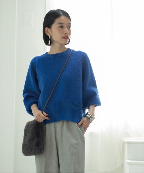 OPAQUE.CLIP（オペークドットクリップ）の「◆フェイクファーミニポシェット（ショルダーバッグ・レディース・チャコールグレー/オフホワイト/グリーン/サンドベージュ・00）」の14枚目の写真