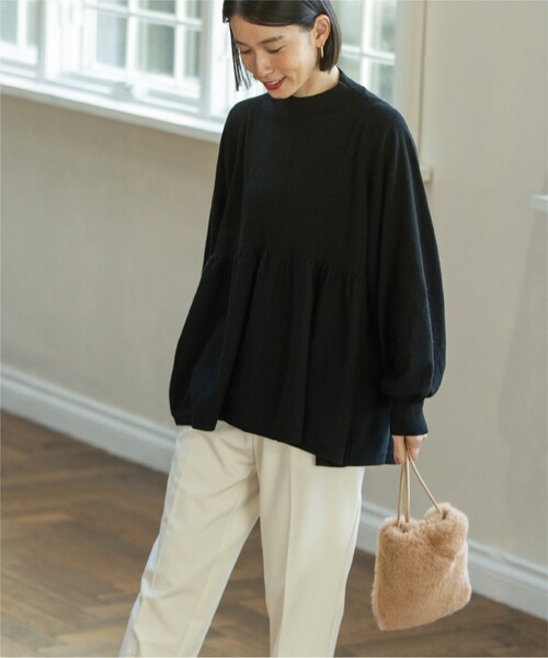 OPAQUE.CLIP（オペークドットクリップ）の「◆フェイクファーミニポシェット（ショルダーバッグ・レディース・チャコールグレー/オフホワイト/グリーン/サンドベージュ・00）」の18枚目の写真