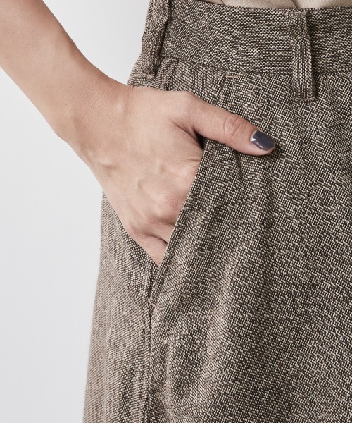 CHIC STYLE（シックスタイル）の「 ツイードフレアマキシスカート ＜大きいサイズ有＞シックスタイル（スカート・レディース・ブラウン系/グレー系・M/L/LL/3L/4L/5L）」の19枚目の写真