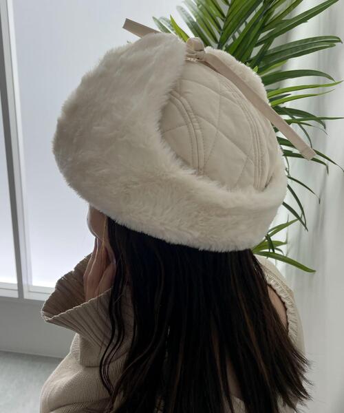 WEGO（ウィゴー）の「WEGO/【新色追加】フライトキャップ（キャップ・レディース・オフホワイト/ブラック系その他/カーキ/ブラウン系その他2・FREE）」の14枚目の写真