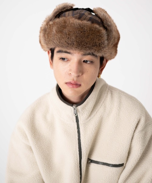 WEGO（ウィゴー）の「WEGO/【新色追加】フライトキャップ（キャップ・レディース・オフホワイト/ブラック系その他/カーキ/ブラウン系その他2・FREE）」の21枚目の写真