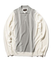 BEAMS PLUS | BEAMS PLUS / 12ゲージ ストライプ ニット ポロシャツ(ポロシャツ)