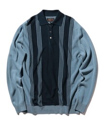 BEAMS PLUS | BEAMS PLUS / 12ゲージ ストライプ ニット ポロシャツ(ポロシャツ)