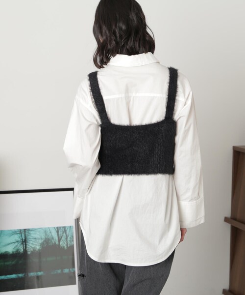 FREE'S MART（フリーズマート）の「◇シャギービスチェ（ベスト・レディース・ホワイト/ブラウン/ブラック・FREE）」の12枚目の写真