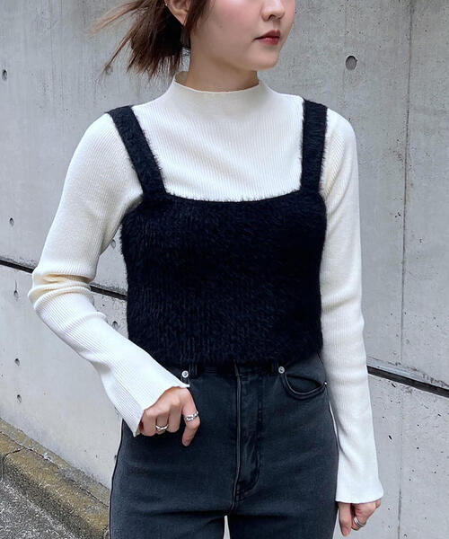 FREE'S MART（フリーズマート）の「◇シャギービスチェ（ベスト・レディース・ホワイト/ブラウン/ブラック・FREE）」の18枚目の写真