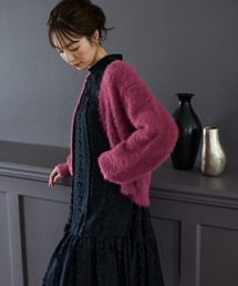 フェザークロップドカーディガン 987285