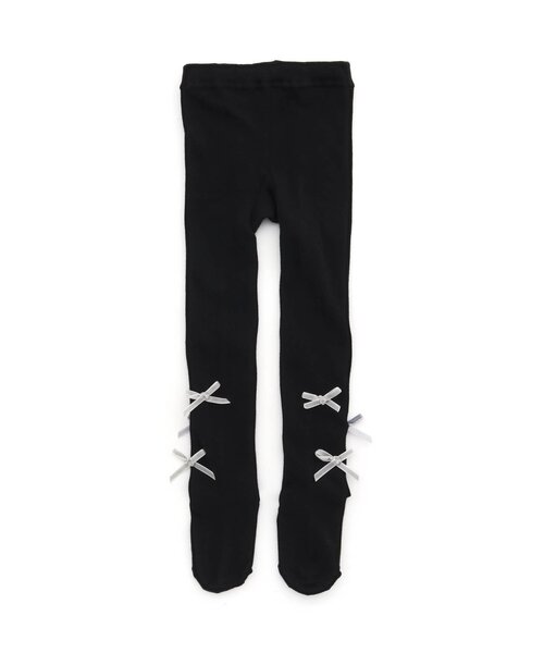 apres les cours（アプレレクール）の「リボン付きタイツ（タイツ/ストッキング・キッズ・ブラック/アイボリー/ピンク・90/140/120/100/110）」の7枚目の写真